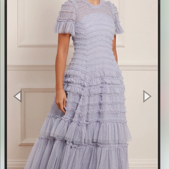 Blue Needle and Thread Valentine Ruffle Gown - Picture 4 of 12